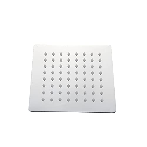 Runde & quadratische Edelstahl Duschkopf -Niederschlag Regen Duschkopf Chrom Hochdruck Bad Wasserhahn Regenshower, 8 Zoll quadratisch, wie gezeigt von XFLSDHGD