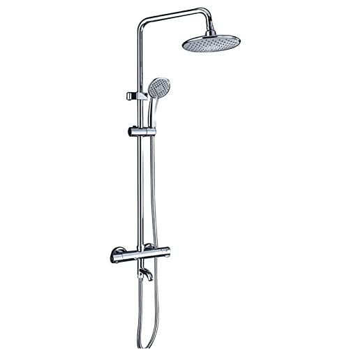 Smart Thermostatic Duschset 9 Zoll großer Niederschlagsduschkopf und 3 Einstellungen Handheld -Spray -Kombination - Perfekter Austausch für Ihren Badezimmer Duschkopf von XFLSDHGD