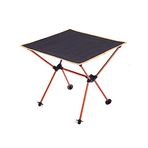 XFLSDHGD Camptisch Outdoor-Grill-Picknicktisch tragbarer Mehrzweckklapptisch Oxford Stoff Luftfahrt Aluminiumlegierung Camping Table (Farbe: Schwarz) (Ora) von XFLSDHGD