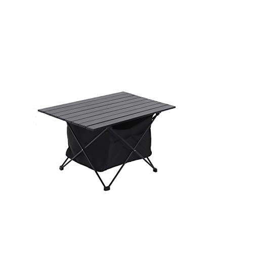 XFLSDHGD Camptisch Ultraleiche Klappertisch Campingtisch Outdoor -Dinnerparty Picknick BBQ Schwarzer Faltungsschisch mit Aufbewahrungstasche von XFLSDHGD