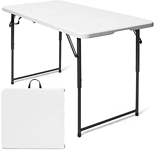 XFLSDHGD Faltbarer Campingtisch, Camping und praktische Klapptischhöhe verstellbare Innen- und Außenbezirke 48x24x29in von XFLSDHGD