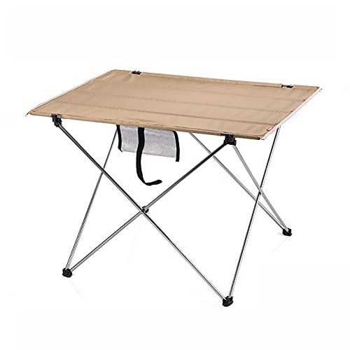 XFLSDHGD Klapperner Gartentisch im Freien mit Aufbewahrungstasche Multifunktional Campingstand Tisch für BBQ -Picknickpartys Studie braune Lastlager 20 kg von XFLSDHGD