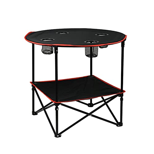XFLSDHGD Klappertisch Camping Table Tragbarer Camping -Seitentisch für Picknick -Strandspiel -Camp und Patio -Tische im Freien mit 4 Tassen und Hülle für und lagbare tragbare Klappcamping -Tisch von XFLSDHGD