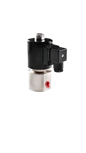63bar 6.3MPa 2 Wege-Magnetventil 1/8 24V Öffnung 1mm SS304 Wasser Öl(NPT-DC24V-OIL) von XFMZFUBD