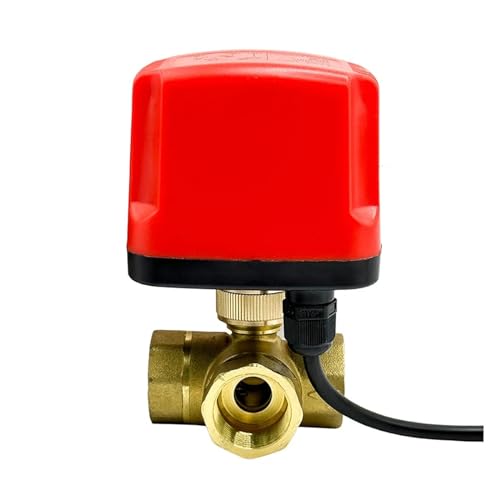 DN20 3-Wege-Kugelhahn, wasserdicht, motorisiert, 3-adrig, 2-Steuerung, elektrischer Kugelhahn aus Messing, Metallmotor mit großem Drehmoment DN20 3-Wege-Kugelhahn, wasserdicht, motorisiert, 3-adrig, 2-Steuerung, elektrischer Kugelhahn aus Messing, Metallmotor mit großem Drehmoment von XFMZFUBD