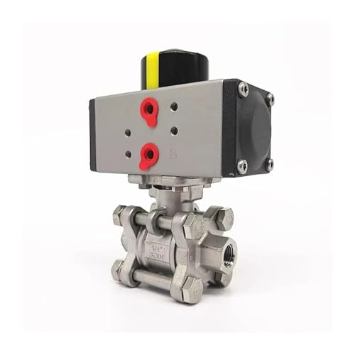 Kleiner luftbetätigter 3-teiliger Kugelhahn aus Edelstahl 304 – doppeltwirkend 1/4" bis 3/4"(0.75 Inch) von XFMZFUBD