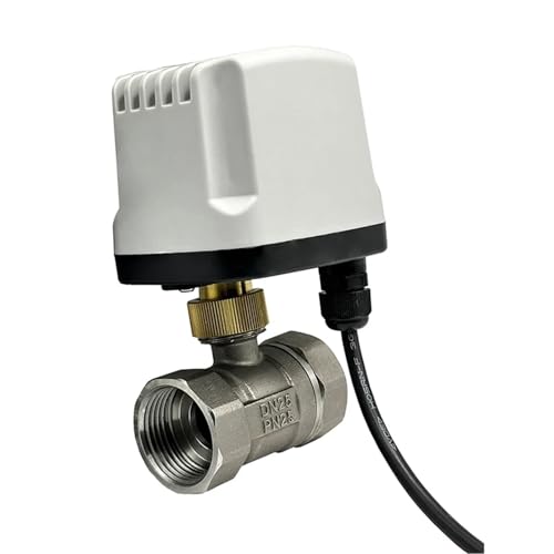 XFMZFUBD 1/2 "3/4" 1 "Motorisiertes Ventil aus Edelstahl 304 220 V 12 V 24 V 3-Draht 2 Steuerung Elektrischer Kugelhahn Metallmotor mit großem Drehmoment(24VDC,DN15) von XFMZFUBD