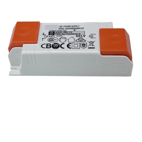 XFMZFUBD 1 Stück LED-Lichttreiber-Netzteil Downlight Flimmerfreier Konstantstromtransformator LED-Lichttreiber-Netzteil Ballasttreiber(9W/15-30V/300ma) von XFMZFUBD