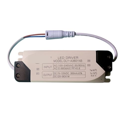 XFMZFUBD LED-Treiber Treiber Netzteil DC Kartensteckplatz Buchse 3W5W7W9W12W18W Fliesendecke Downlight Panel Spotlight Ballast((25-36)*1W) von XFMZFUBD