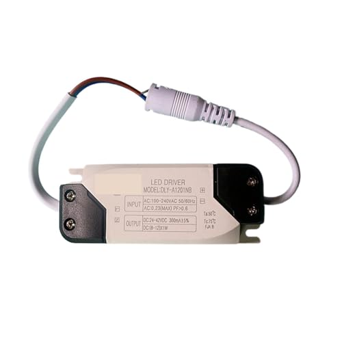 XFMZFUBD LED-Treiber Treiber Netzteil DC Kartensteckplatz Buchse 3W5W7W9W12W18W Fliesendecke Downlight Panel Spotlight Ballast((8-12)*1W) von XFMZFUBD
