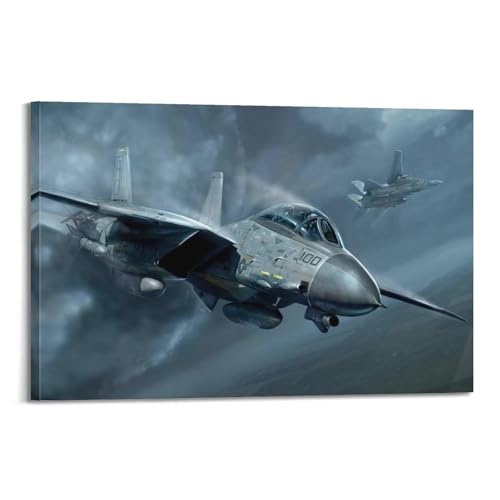XFPMXC F-14 Militär-Kampfflugzeug-Poster, Kampfflugzeug, dekoratives Gemälde, Leinwand, Wandkunstwerk, Bild, 60 x 90 cm XFPMXC F-14 Militär-Kampfflugzeug-Poster, Kampfflugzeug, dekoratives Gemälde, Leinwand, Wandkunstwerk, Bild, 60 x 90 cm von XFPMXC