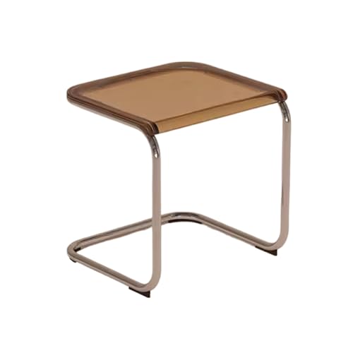 XFParts Acryl Kleiner Stuhlstuhl mit transparenter PC U -Form für Küchen Wohnzimmer Schlafzimmer Klare und braune Farboptionen Enterprise powerfully von XFParts