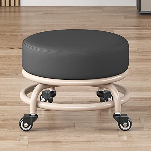 XFParts Rollender Hocker mit Rädern rollende Hocker Lowhockerwäsche, Roller Seest Short Rolling Stoolsuniversal Caster Räder Leder Low Small Stools auf Rädern für Home Garage, C Schwenkrohrhocker (E) XFParts Rollender Hocker mit Rädern rollende Hocker Lowhockerwäsche, Roller Seest Short Rolling Stoolsuniversal Caster Räder Leder Low Small Stools auf Rädern für Home Garage, C Schwenkrohrhocker (E) von XFParts