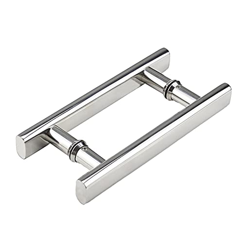 XFSHKJS Duschglas-Türgriff für Badezimmer, Sus304 Edelstahl poliertes Chrom-Finish-Druck- und Zugglas-Türgriff - Türknopf-Ersatz (Size : 145mm) von XFSHKJS