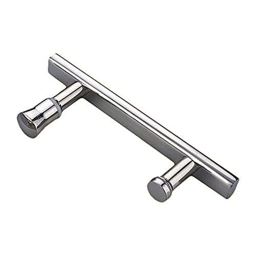 XFSHKJS Duschtürgriff Glastürgriff, Hochleistungs-Edelstahl-Badezimmer Dusche-Pull-Push-Three-Griffe, Lochzentrum-Abstand 145mm (Size : 145mm) von XFSHKJS