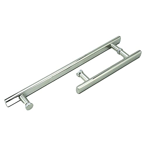 XFSHKJS Glastürgriff Duschtürgriff, Hochleistungs-Edelstahl Badezimmer Dusche Pull Push-türgriffe - Türknopf Ersatz (Size : 225mm+425mm) von XFSHKJS