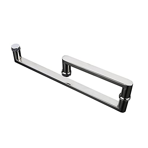 XFSHKJS Hochleistungs-Edelstahl-Badezimmer Dusche Pull Push-türgriffe, Türknopf Ersatz |Lochabstand 185mm + 385mm (Size : 185mm+385mm) von XFSHKJS