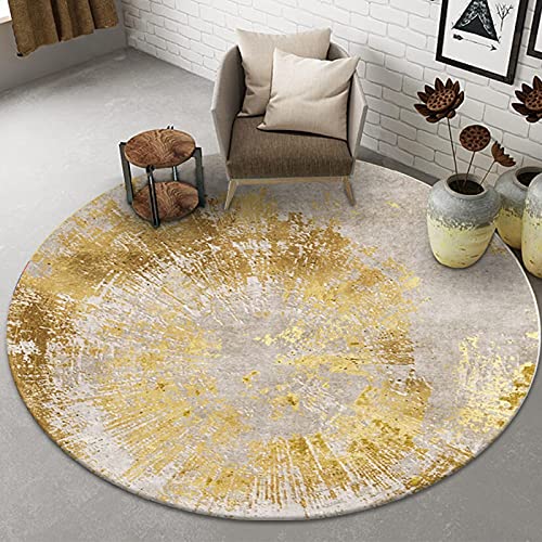 XFSHKJS Kreativität Teppiche 80cm 100cm 120cm 140cm 160cm 180cm 200cm Runder Teppich Für Büro Arbeitszimmer Umhang Zimmer Kreativität Bequem Kurzflor Boden Dekor Matte (Size : Durchmesser 100cm) von XFSHKJS