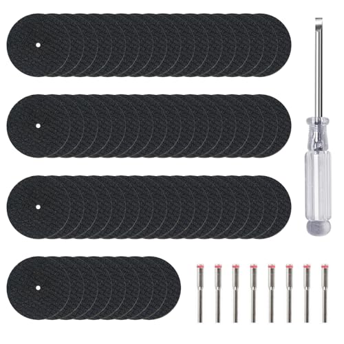 XFSRG 60 Stück Mini Metall Trennscheiben für Rotationswerkzeuge inklusive 8 Stück 3 mm Dorn und Schraubendreher als vielseitiges Zubehör Set für präzises Schneiden und Schleifen XFSRG 60 Stück Mini Metall Trennscheiben für Rotationswerkzeuge inklusive 8 Stück 3 mm Dorn und Schraubendreher als vielseitiges Zubehör Set für präzises Schneiden und Schleifen von XFSRG