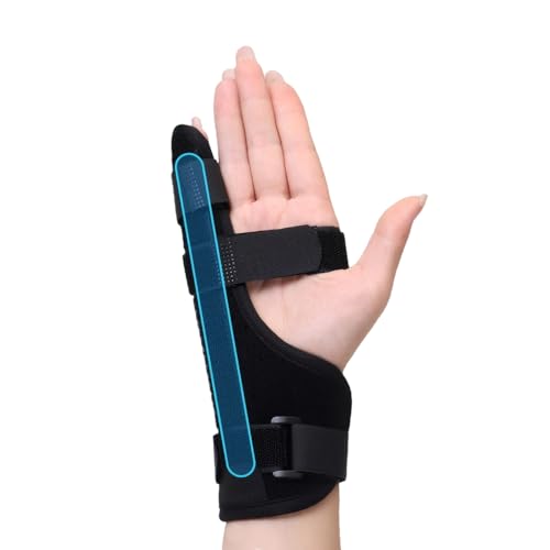 XFSRG Finger Schiene Mit Hochwertigem Material Für Zeigefinger Mittelfinger Ringfinger Kleiner Finger Ideal Für Tag Und Nacht Unterstützung(Schwarz, S) von XFSRG