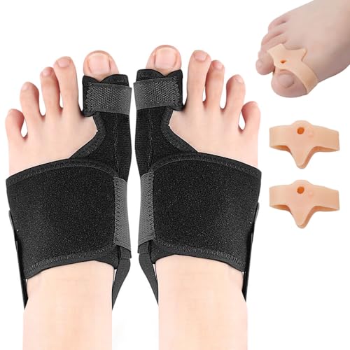 XFSRG Hallux Valgus Korrektur Set Mit 2 Silikon Zehenspreizer Zehenschutz Hallux Valgus Bandage für Herren und Damen Bunion Entlastung für Tag & Nach Zehen Unisex XFSRG Hallux Valgus Korrektur Set Mit 2 Silikon Zehenspreizer Zehenschutz Hallux Valgus Bandage für Herren und Damen Bunion Entlastung für Tag & Nach Zehen Unisex von XFSRG