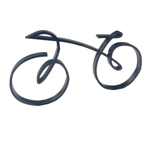 XFSRG Minimalistische Fahrrad-Kunst-Skulptur Deko Wohnzimmer Schreibtisch Deko Rad-Skulptur für Radfahrer Home Dekoration von XFSRG