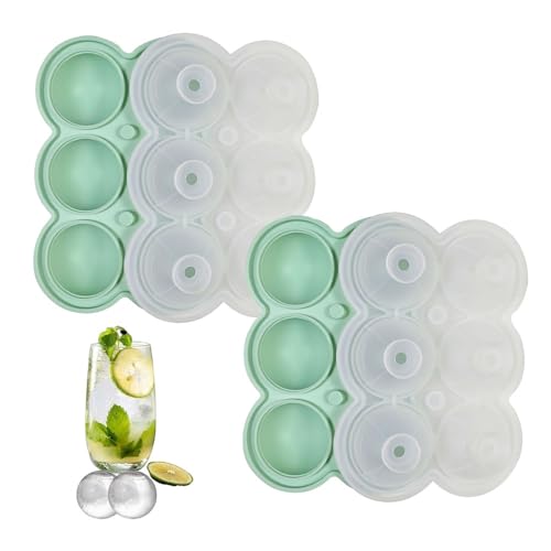 XFSRG Silikon Eiswürfelform rund 2er Pack, leichtes Herauslösen, ideal für Whisky, Cocktails, Eiskaffee & mehr Vielkammer Design für gleichmäßige Kühlung XFSRG Silikon Eiswürfelform rund 2er Pack, leichtes Herauslösen, ideal für Whisky, Cocktails, Eiskaffee & mehr Vielkammer Design für gleichmäßige Kühlung von XFSRG