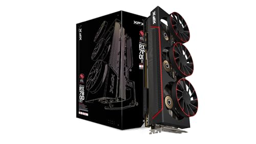 XFX Qicksilver AMD-Radeon RX 7800 XT Magnetic Air Gaming Grafikkarte mit 16GB GDDR6, RDNA3 (RX-78TMAIRF9) von XFX