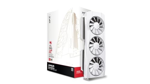 XFX Quicksilver AMD Radeon RX 9070XT White Magnetic Air Edition mit 16 GB GDDR6 HDMI 3xDP, AMD RDNA™ 4 (RX-97TMAQKW9) von XFX