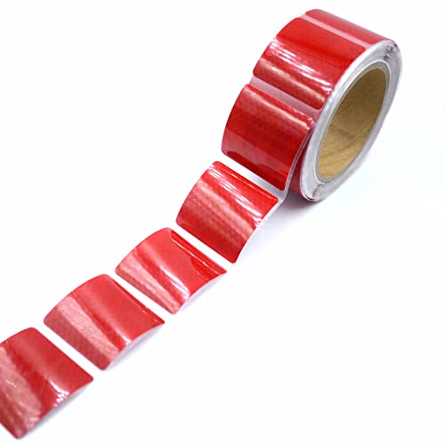 XFXIA Warnung Reflektierende Aufkleber Segmentiertes Sicherheits-Reflektorband 5cm * 5cm Selbstklebendes Reflektorband Aufkleber für Fahrzeug Fahrrad Motorrad Kinderroller und Helme (10m/Rolle, Rot) XFXIA Warnung Reflektierende Aufkleber Segmentiertes Sicherheits-Reflektorband 5cm * 5cm Selbstklebendes Reflektorband Aufkleber für Fahrzeug Fahrrad Motorrad Kinderroller und Helme (10m/Rolle, Rot) von XFXIA