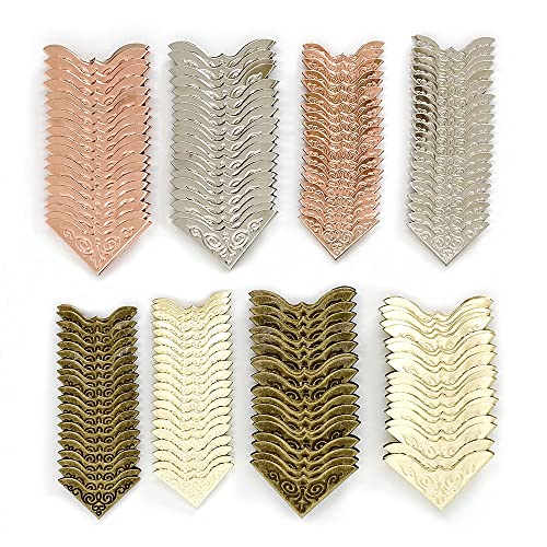 Eckenschutz aus Metall, Vintage, Eckenschutz, Kantenschutz, Eisen-Winkelschutz, Bronze-Gold, dekorative Abdeckungen für Sammelalben, Fotoalben, Tagebuch, Notizbücher, Speisekarten, Ordner, Eckenschutz aus Metall, Vintage, Eckenschutz, Kantenschutz, Eisen-Winkelschutz, Bronze-Gold, dekorative Abdeckungen für Sammelalben, Fotoalben, Tagebuch, Notizbücher, Speisekarten, Ordner, von XFYBZN