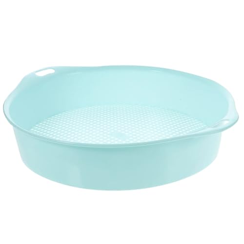 XFYESL Gartengerät Mesh-Sieb Outdoor-Spielset Garten Sieb Gartenarbeit Zubehör Werkzeug Filter Sand Screening Maschine Boden Rosa Arbeit Sandsieb(Sky-Blue) von XFYESL