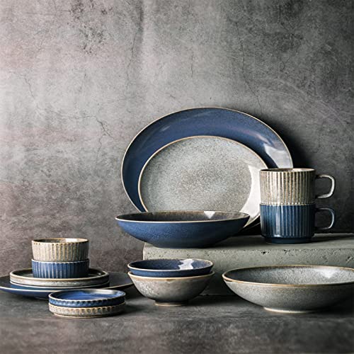 Geschirrset, Glaze Stoneware Dinnerwaren -Set, Tischgeschirrkombination Set von XFZJCHAP