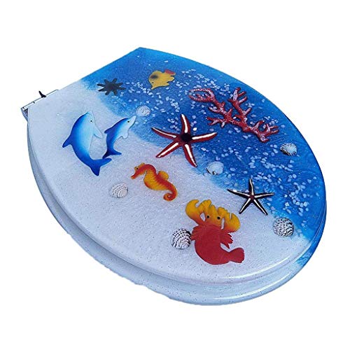 Harz Toilettensitz Sitz verdickter Stummschalte Toilettendeckel Blau Toilettendeckel Toilettensitztoilette Sitzharz Farbtoilettendeckel Verdickung langsam Harz Toilettensitz Sitz verdickter Stummschalte Toilettendeckel Blau Toilettendeckel Toilettensitztoilette Sitzharz Farbtoilettendeckel Verdickung langsam von XFZJCHAP