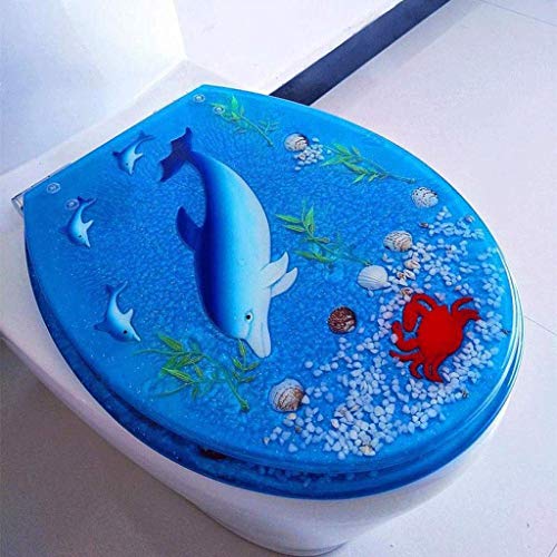Harz Toilettensitz Sitz verdickter Stummschalte Toilettendeckel Blau Toilettendeckel Toilettensitztoilette Sitzharz Farbtoilettendeckel Verdickung langsam Harz Toilettensitz Sitz verdickter Stummschalte Toilettendeckel Blau Toilettendeckel Toilettensitztoilette Sitzharz Farbtoilettendeckel Verdickung langsam von XFZJCHAP