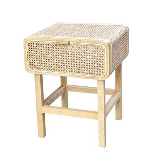 Nachtstände Nachttisch Nachttabelle Holz Nachtstillstand Nachttische mit 1 Schubladen hohles Design Schlafzimmer Wohnzimmer Lagerschrank Nachttisch D Table Hinterntisch (Farbe: A, Größe: 48 * 43 * 6 von XFZJCHAP