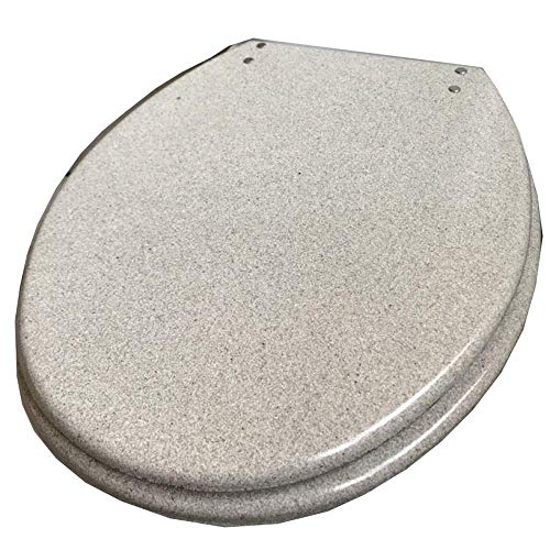 Toilettensitz, weißer Glitzer -Toilettendeckel mit langsamer Harnstoffformaldehydharz, ultra -resistent Toilettensitz, weißer Glitzer -Toilettendeckel mit langsamer Harnstoffformaldehydharz, ultra -resistent von XFZJCHAP