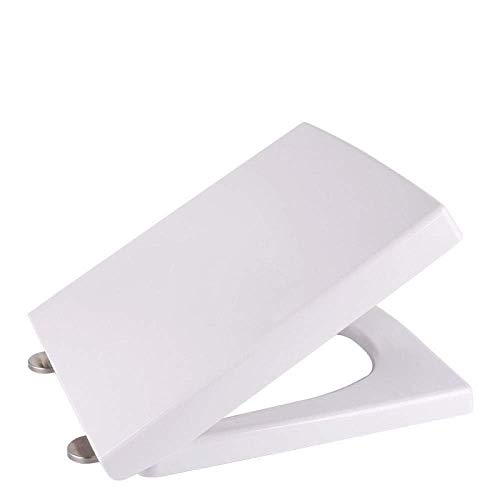 Toilettensitz Trapezoid Toilettendeckel mit Harnstoffformaldehyd-Harz-Toilettensitzabdeckung mit zwei sitzenden Kits Toilettensitz Trapezoid Toilettendeckel mit Harnstoffformaldehyd-Harz-Toilettensitzabdeckung mit zwei sitzenden Kits von XFZJCHAP