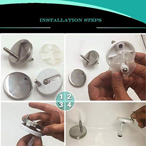 Toilettensitz u Form Universal Toilettensitz Tropfen Stummer antibakteriell einfach zu installierende oberen montierte Toilettendeckel mit zwei Montage -Kits von XFZJCHAP