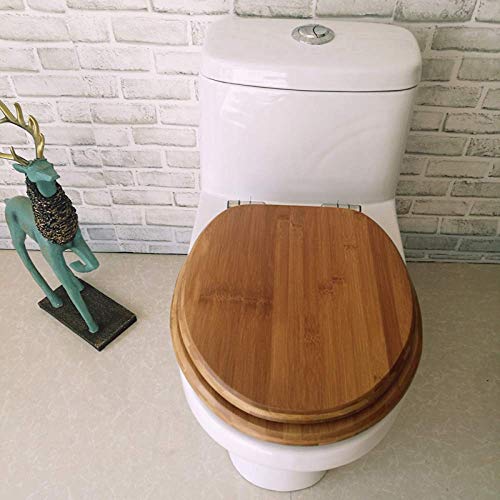 Toilettensitztoilettendeckel aus massivem Holz mit langsam stummer Toilettensitzabdeckung verdickter oberer montierter Baddeckel Toilettensitztoilettendeckel aus massivem Holz mit langsam stummer Toilettensitzabdeckung verdickter oberer montierter Baddeckel von XFZJCHAP