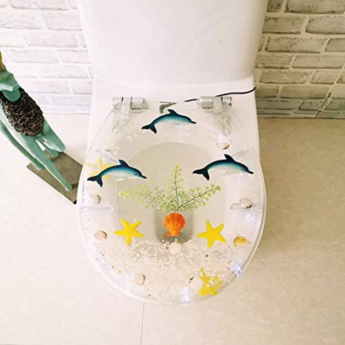 Transparenter Toilettensitz, wunderschöner Delphin -Toilettensitz weich Transparenter Toilettensitz, wunderschöner Delphin -Toilettensitz weich von XFZJCHAP