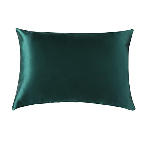 Wie EIN Brisze Reißverschluss Kissenbezug 1 PC 30 mm Maulbeer-Seide Feste Farbe Bequeme Lüftung viele Größen (Farbe: 2-Grüne, Größe: 40x60 cm) von XFZJCHAP