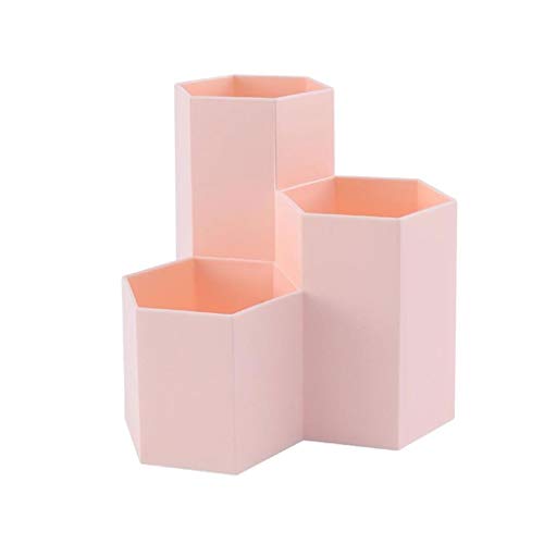 XFZJCHAP 1pc Hexagon Stifthalter Multifunktional Desktop Organizer Stationery Pens Halter Aufbewahrungsbox (Argento) von XFZJCHAP