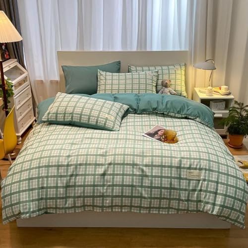 XFZJCHAP 4 Stück Bettwäsche -Set und EIN montiertes Blech gebürstet Mikrofaser Bettdecke mit Kissenbezügen Bettlaken weich XFZJCHAP 4 Stück Bettwäsche -Set und EIN montiertes Blech gebürstet Mikrofaser Bettdecke mit Kissenbezügen Bettlaken weich von XFZJCHAP