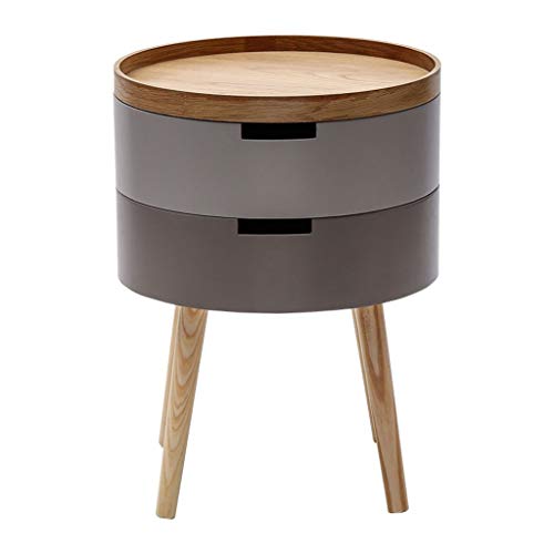 XFZJCHAP Bed BEIDE Tisch runder Nachttschrank Nordisch einfach von XFZJCHAP