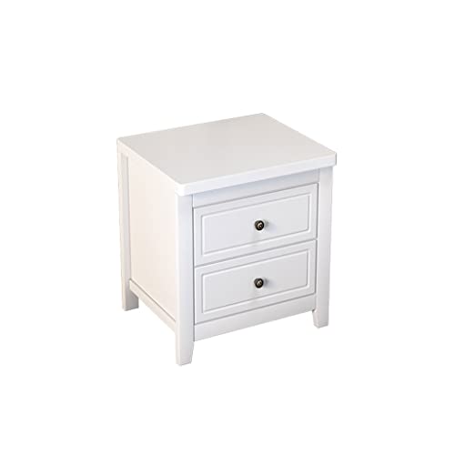 XFZJCHAP Bett Seitentisch Nachttisch Schrank Haushalt Wohnzimmer Schlafzimmer kleine Seitenschrank Nachtschrank Locker 2 Schublade Locker Nachtständer (B) von XFZJCHAP
