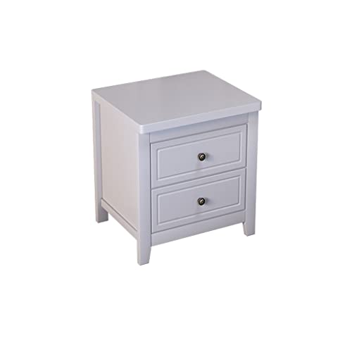 XFZJCHAP Bett Seitentisch Nachttisch Schrank Haushalt Wohnzimmer Schlafzimmer kleine Seitenschrank Nachtschrank Locker 2 Schublade Locker Nachtständer (B) von XFZJCHAP