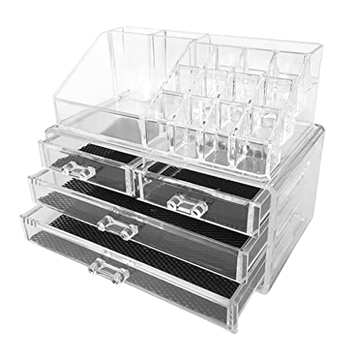 XFZJCHAP Desktop Makeup Organizer Schmuck Kosmetikschubladen Aufbewahrungsbox Transparenter Halter von XFZJCHAP