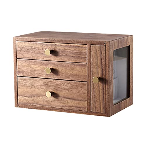 XFZJCHAP Juwelier Organizer Schmuckkoffer Holzschmuckschachtel Organisator für Frauen Vintage Jewelry Hülle mit 3 Schubladen Holzschmuck Organizer mit 1 Glas Seitenschublade großer Schmucktaste F f XFZJCHAP Juwelier Organizer Schmuckkoffer Holzschmuckschachtel Organisator für Frauen Vintage Jewelry Hülle mit 3 Schubladen Holzschmuck Organizer mit 1 Glas Seitenschublade großer Schmucktaste F f von XFZJCHAP