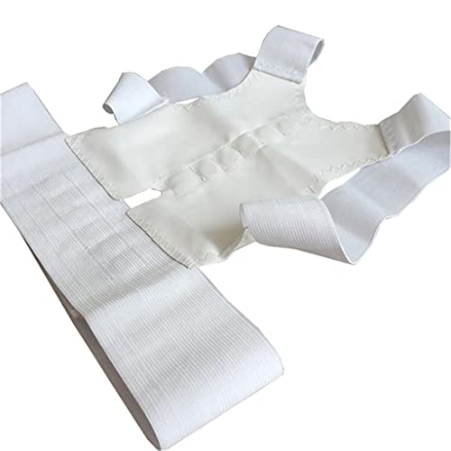 XFZJCHAP Korrektor Rücken gerade Klassengürtel Magnetische Korrekturtherapie Korsett Lumbalstütze gerade männliche weibliche Klammergürtel (Wit, L) von XFZJCHAP